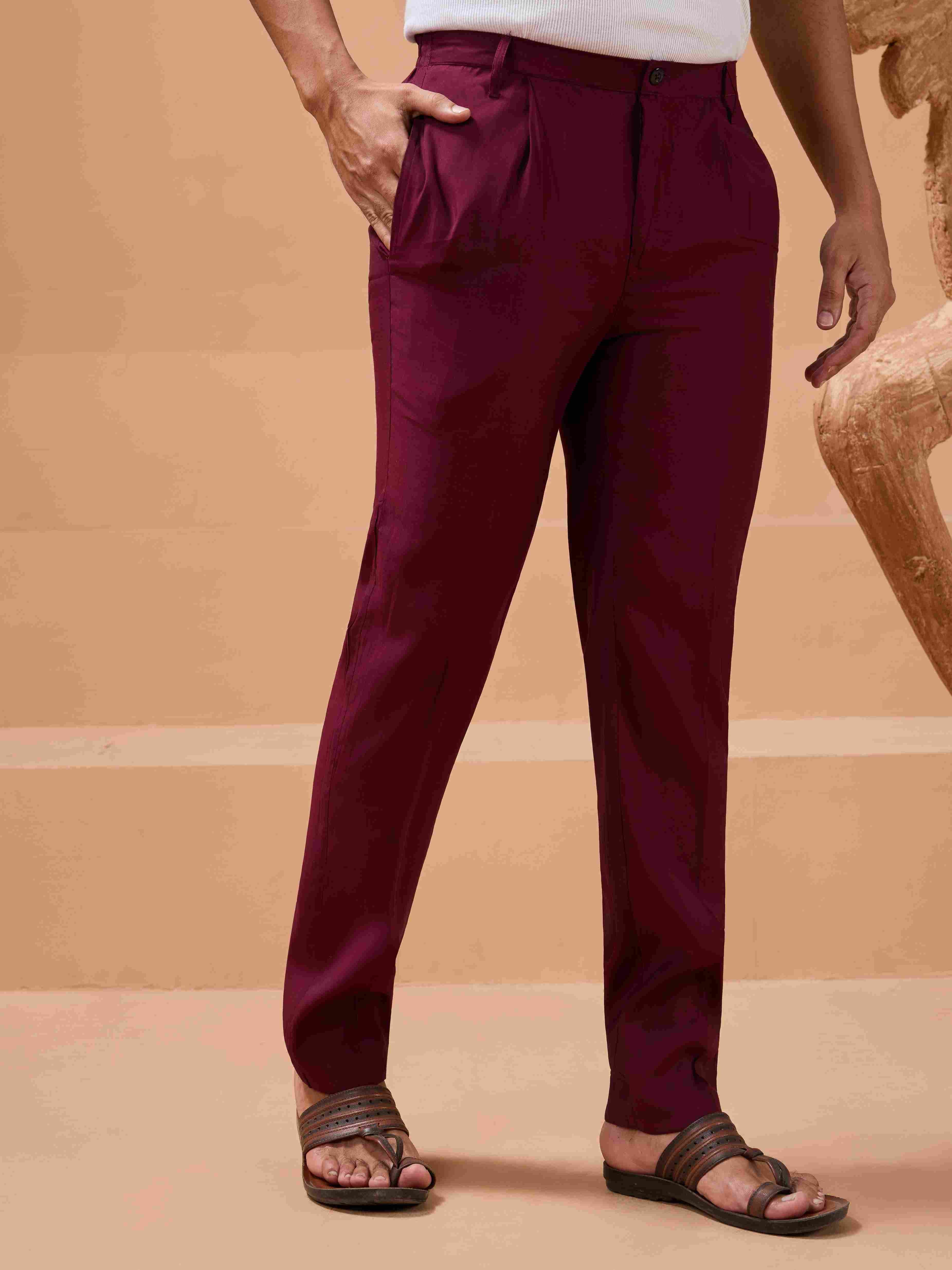 Maroon Color Traditional Special Koti Kurta Set for Men's Wear