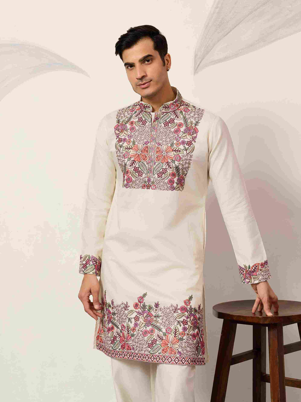 Kurta Traditional White Designer Kurta Pant Set for Mens Wear