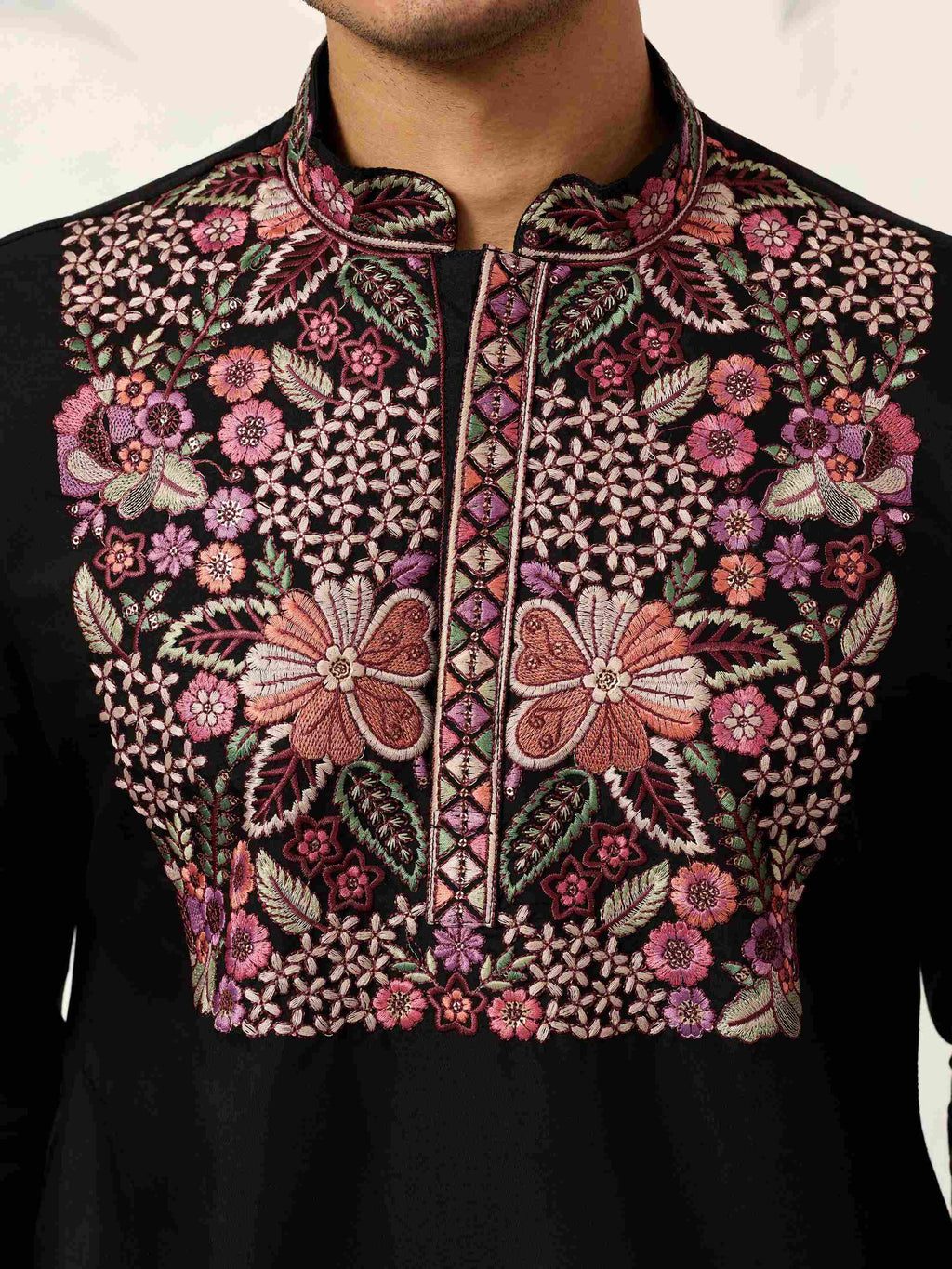 Festive Wear Premium Black Kurta Pant Set for Mens