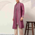 Trendy Pink Color Kurta with Dupatta for Mens Wear