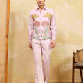 Mens Wear Special Pink Velvet Bomber Jacket Set