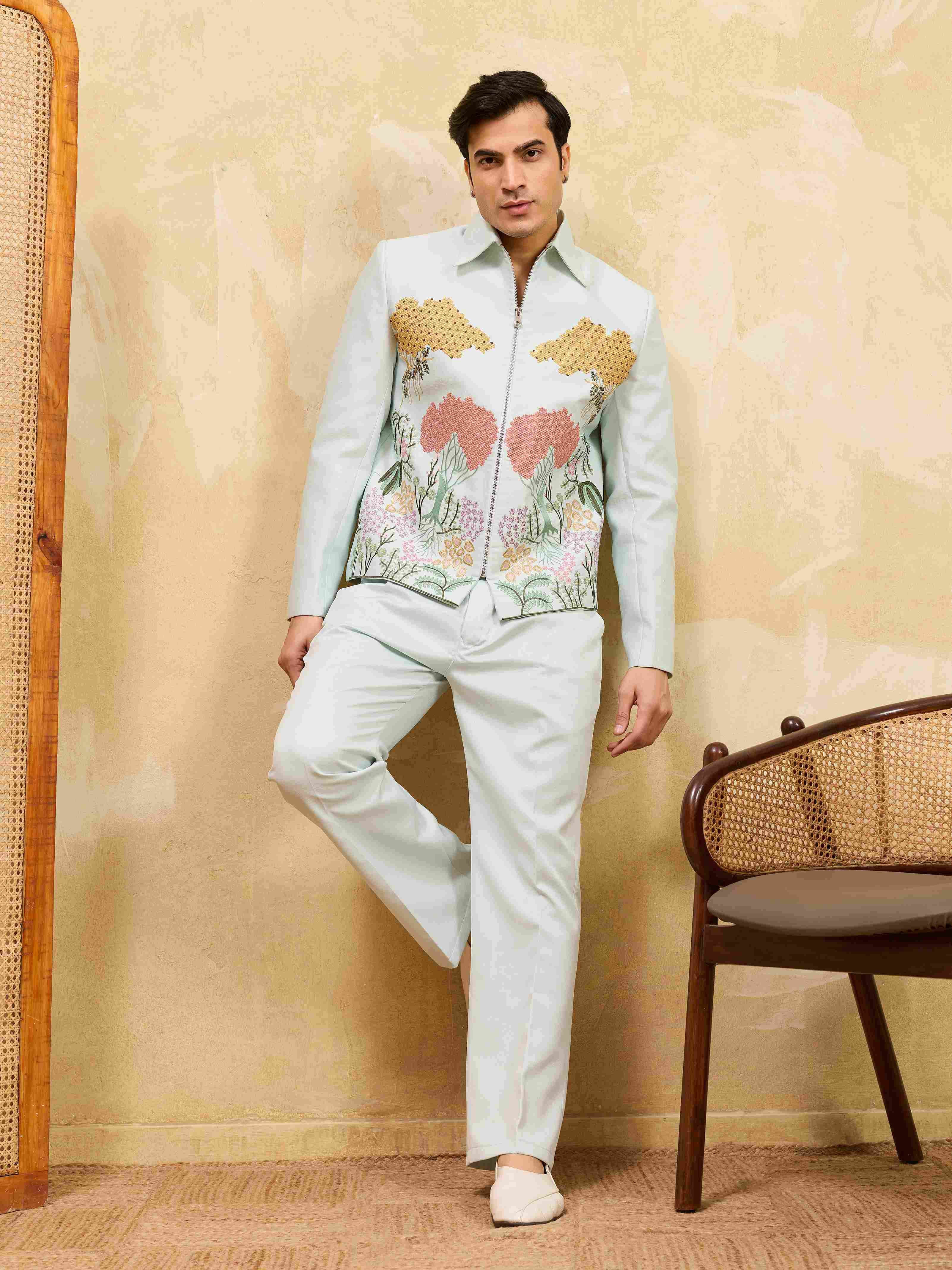 Premium Sky Bomber Jacket and Pant Combo for Mens Wear