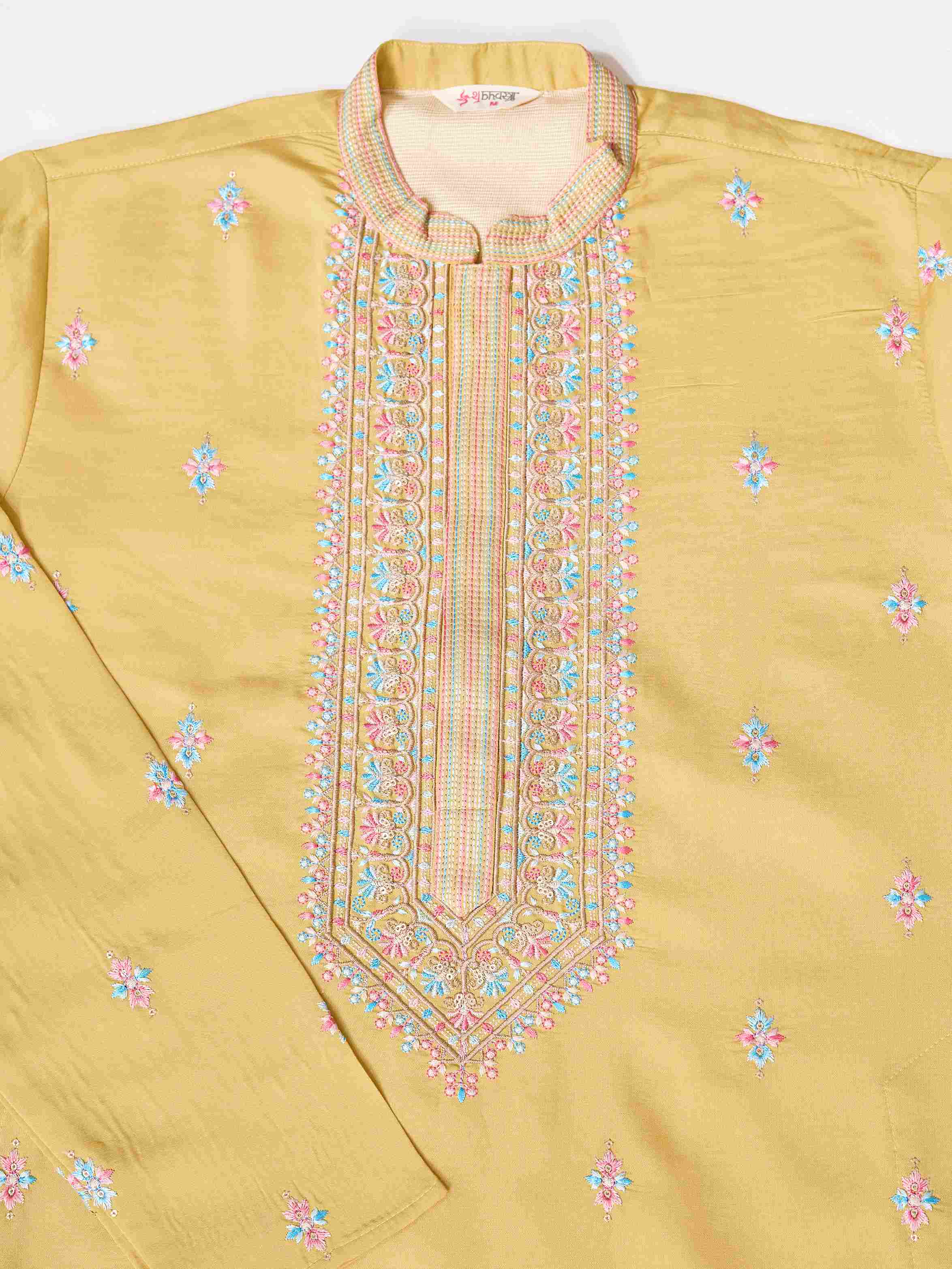 Trending Yellow Haldi Ceremony Koti Kurta for Men