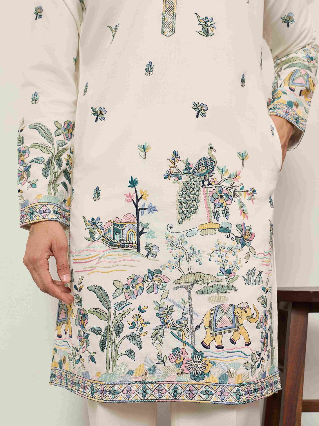 White Kurta for Indian Wedding Mens Wear