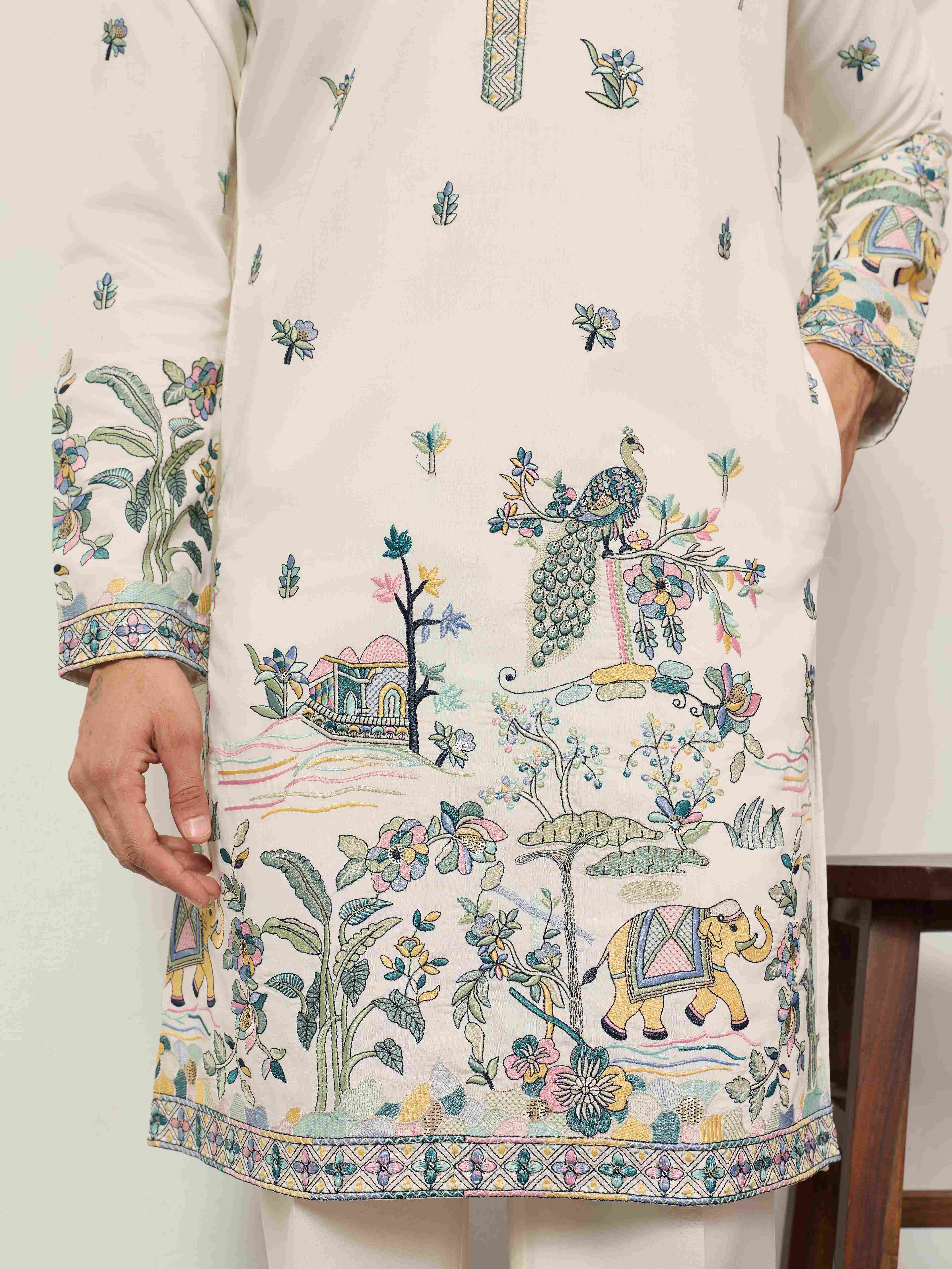 White Kurta for Indian Wedding Mens Wear
