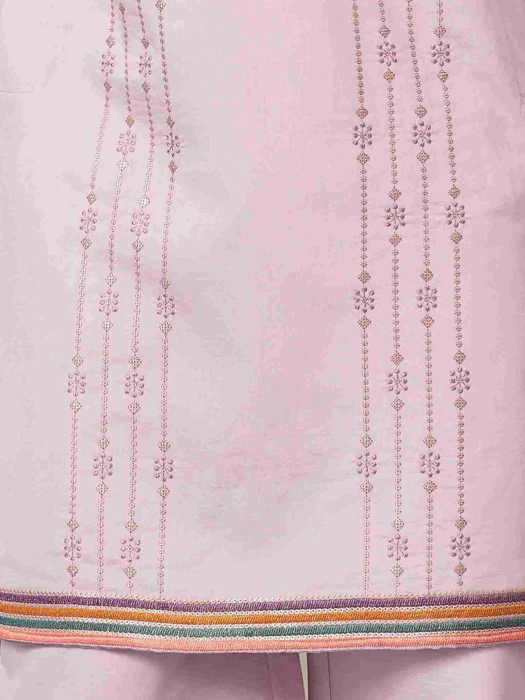 Royal Look Lavender V Neck Kurta Pant for Mens Wear