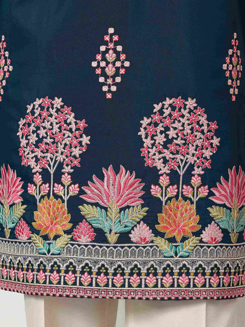 Indian Wedding Style Exclusive Teal Blue Kurta for Mens