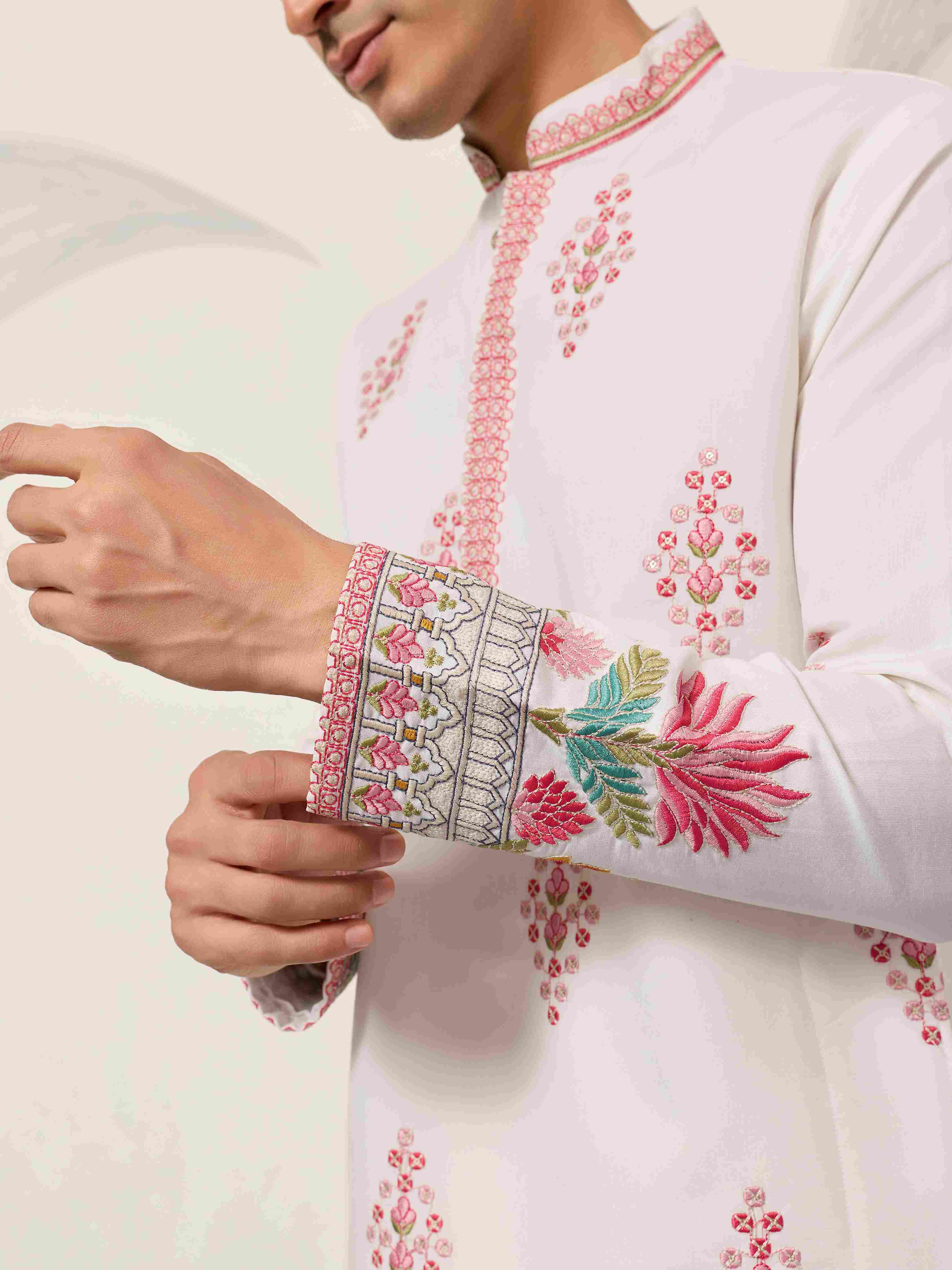 Royal Prince White Kurta Outfit for Mens Wear Collection