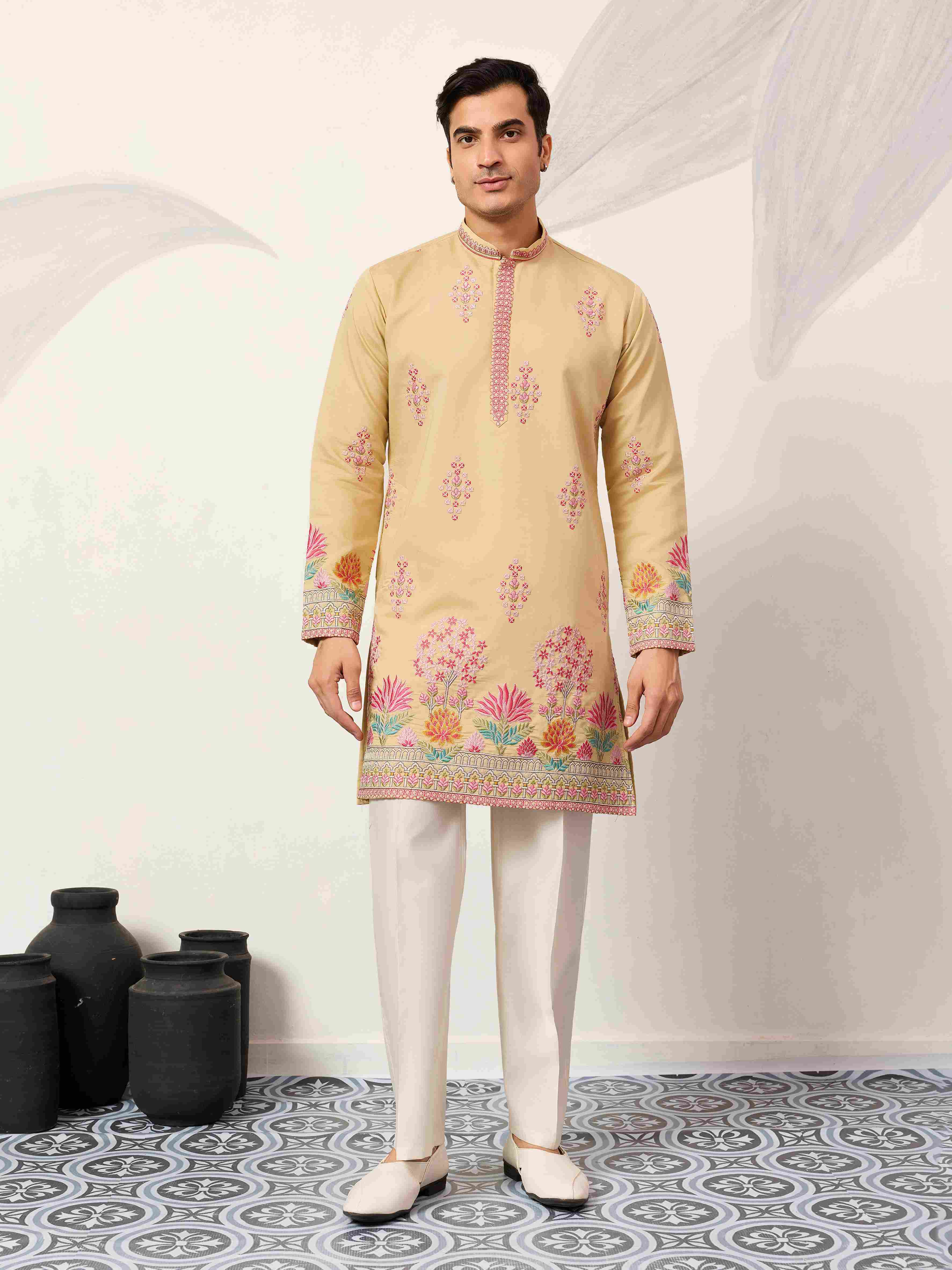 Groom Yellow Kurta for Haldi Ceremony Special for Mens