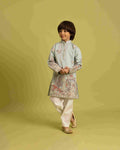 Trendy Pista Color Vantara Designer Kids Kurta Set
