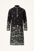 Special Wedding Celebration Ethnic Black Kurta for Mens Wear