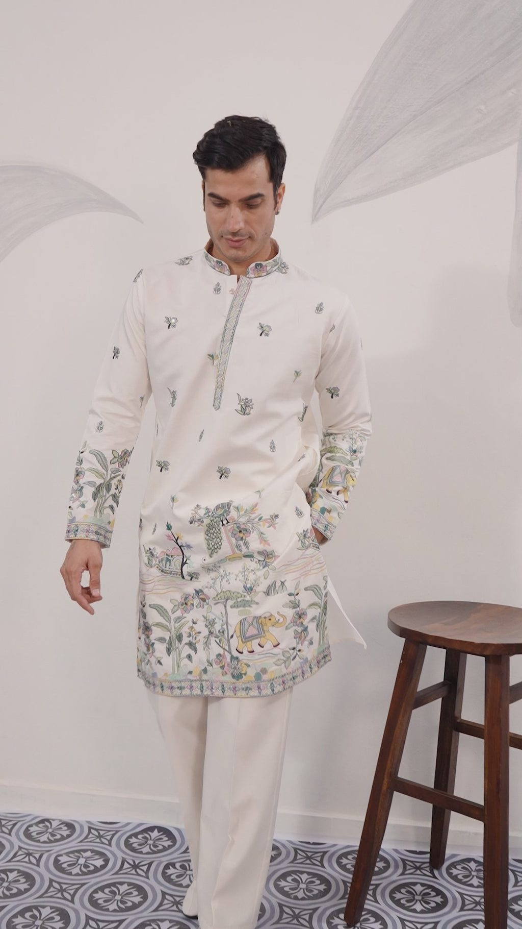 White Kurta for Indian Wedding Mens Wear