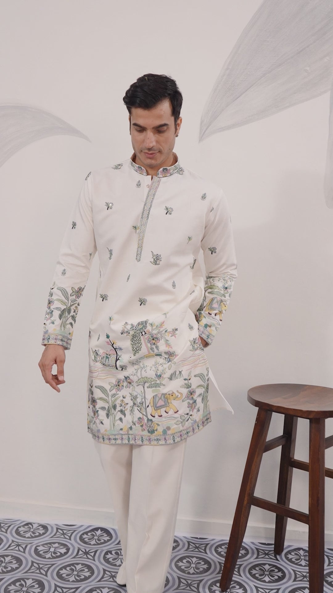 White Kurta for Indian Wedding Mens Wear