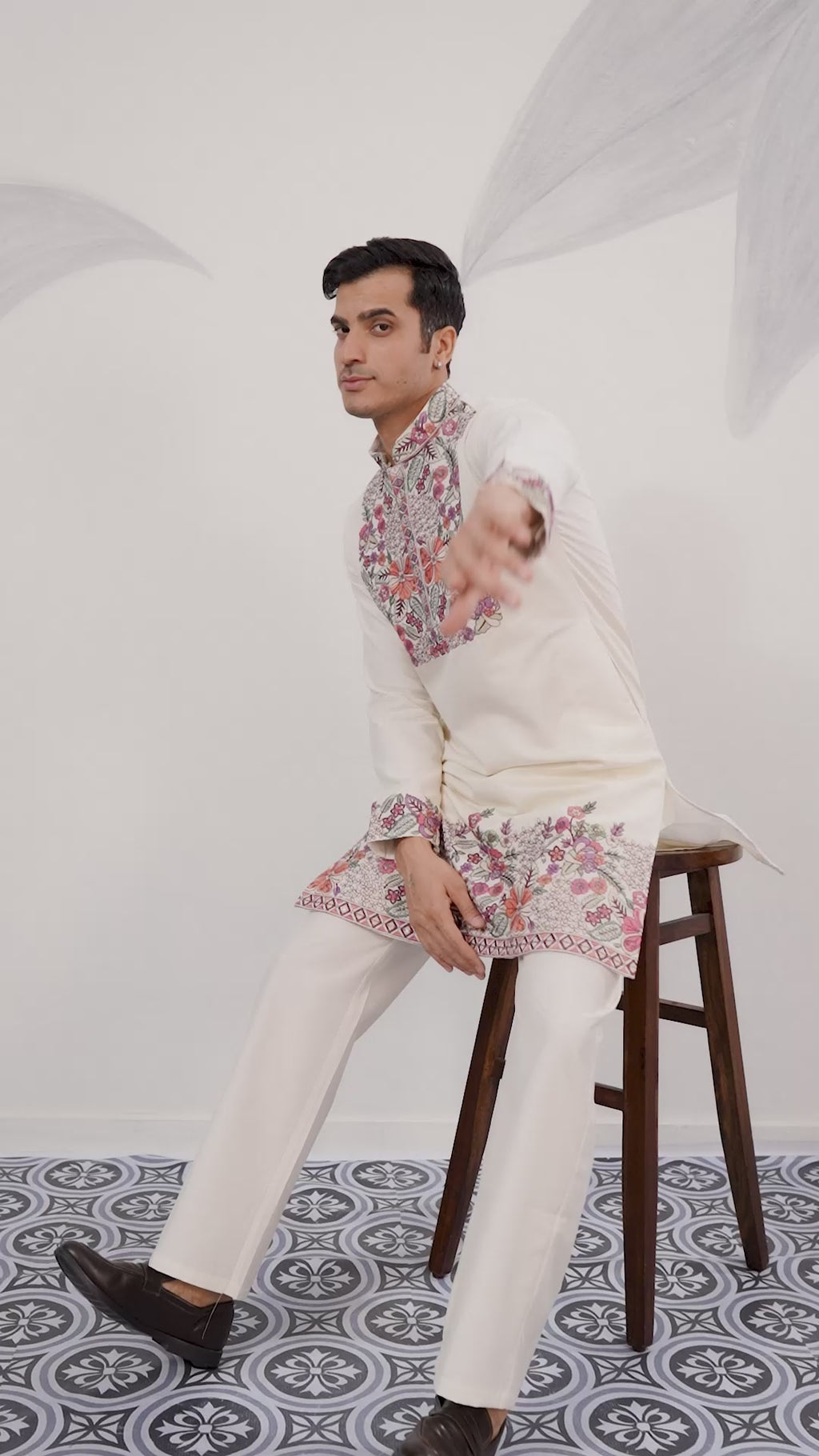 Kurta Traditional White Designer Kurta Pant Set for Mens Wear