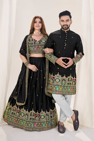 Wedding Ready Black Couple Set