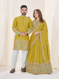 Royal Lime Green Couple Set