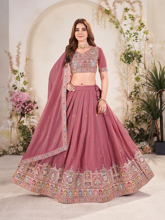 Elegant Couple Lehenga & Kurta Set – Pink
